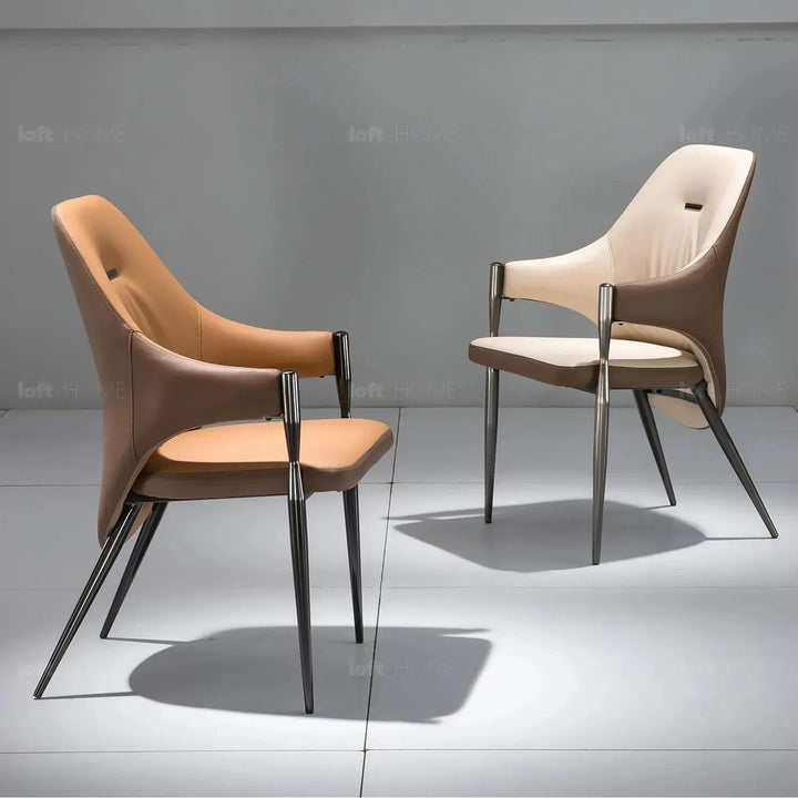 Modern pu leather dining chair aye situational feels.