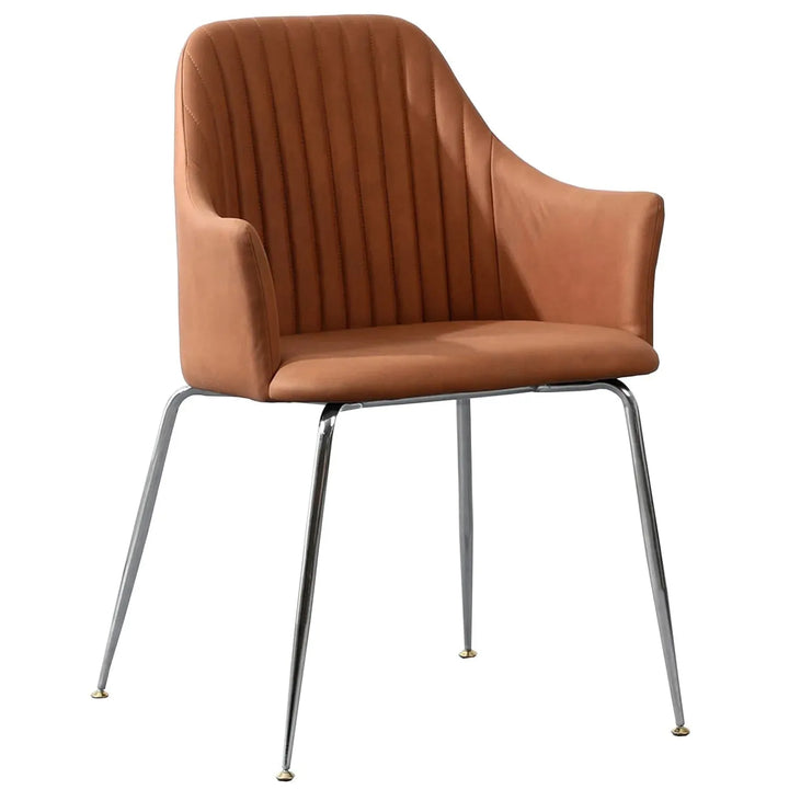 Modern fabric dining chair konna in white background.