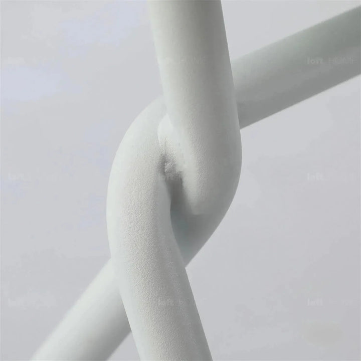 Modern metal dining chair padriac in panoramic view.