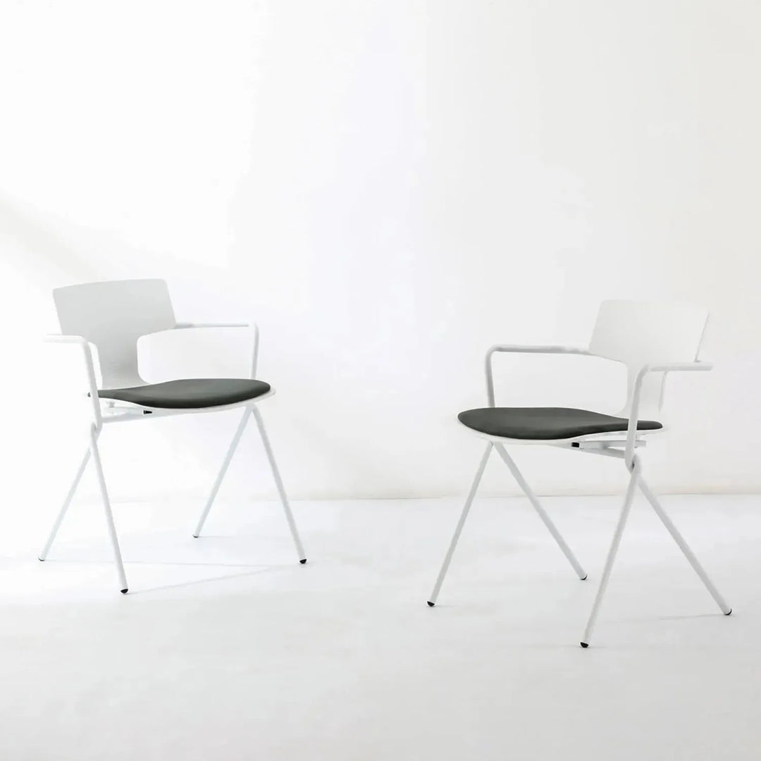 Modern metal dining chair padriac color swatches.