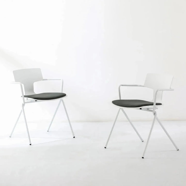 Modern metal dining chair padriac color swatches.