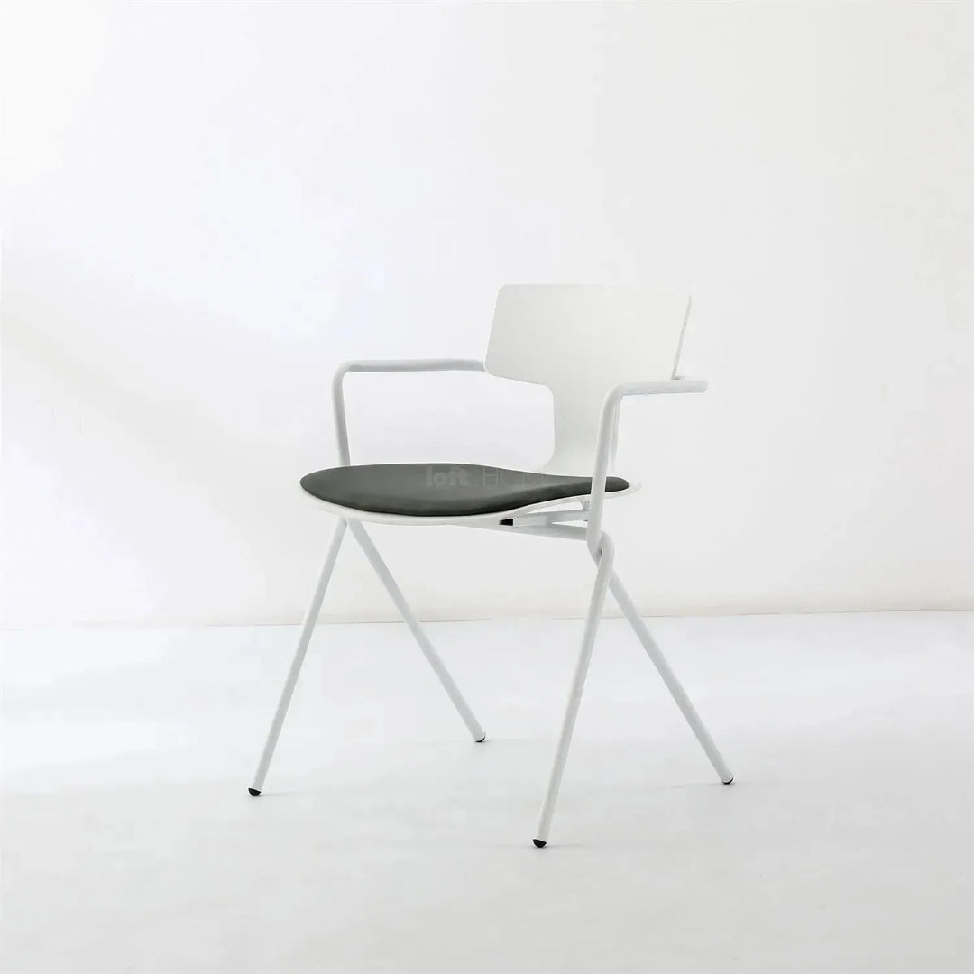 Modern metal dining chair padriac material variants.