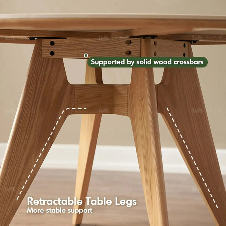 Scandinavian sintered stone round dining table belly conceptual design.