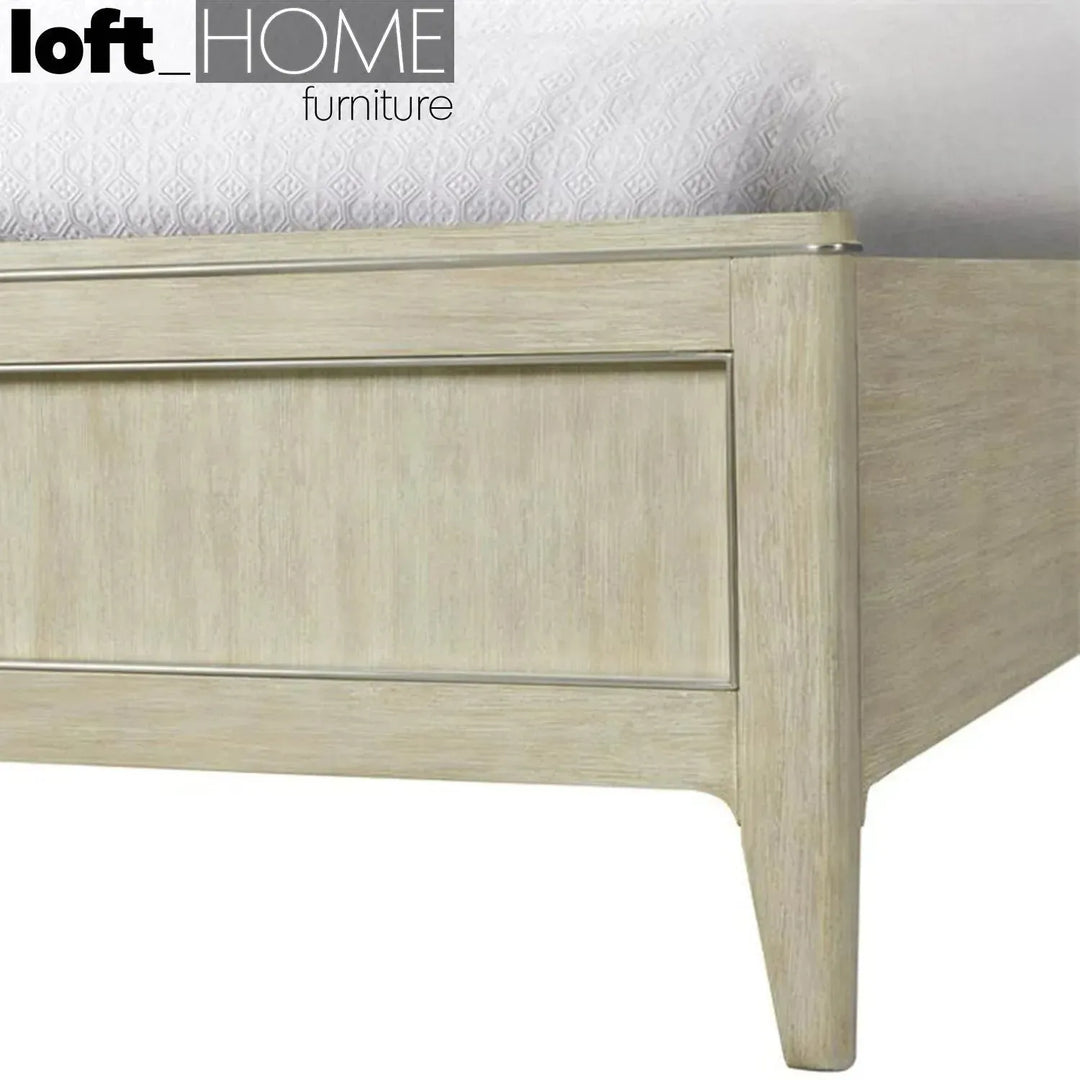 Vintage wood bed frame lilly american king material variants.